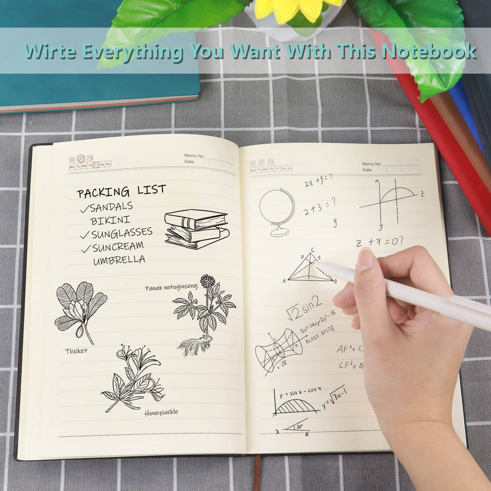 A5 200 Pages Lined Journal Notebook Soft Cover 15