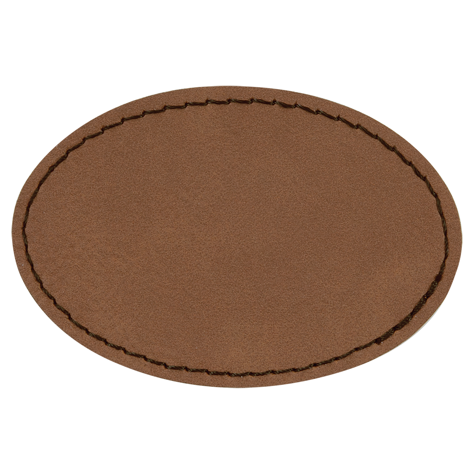3 1/2" x 2 1/2" Oval Leatherette Patch with Adhesive 14