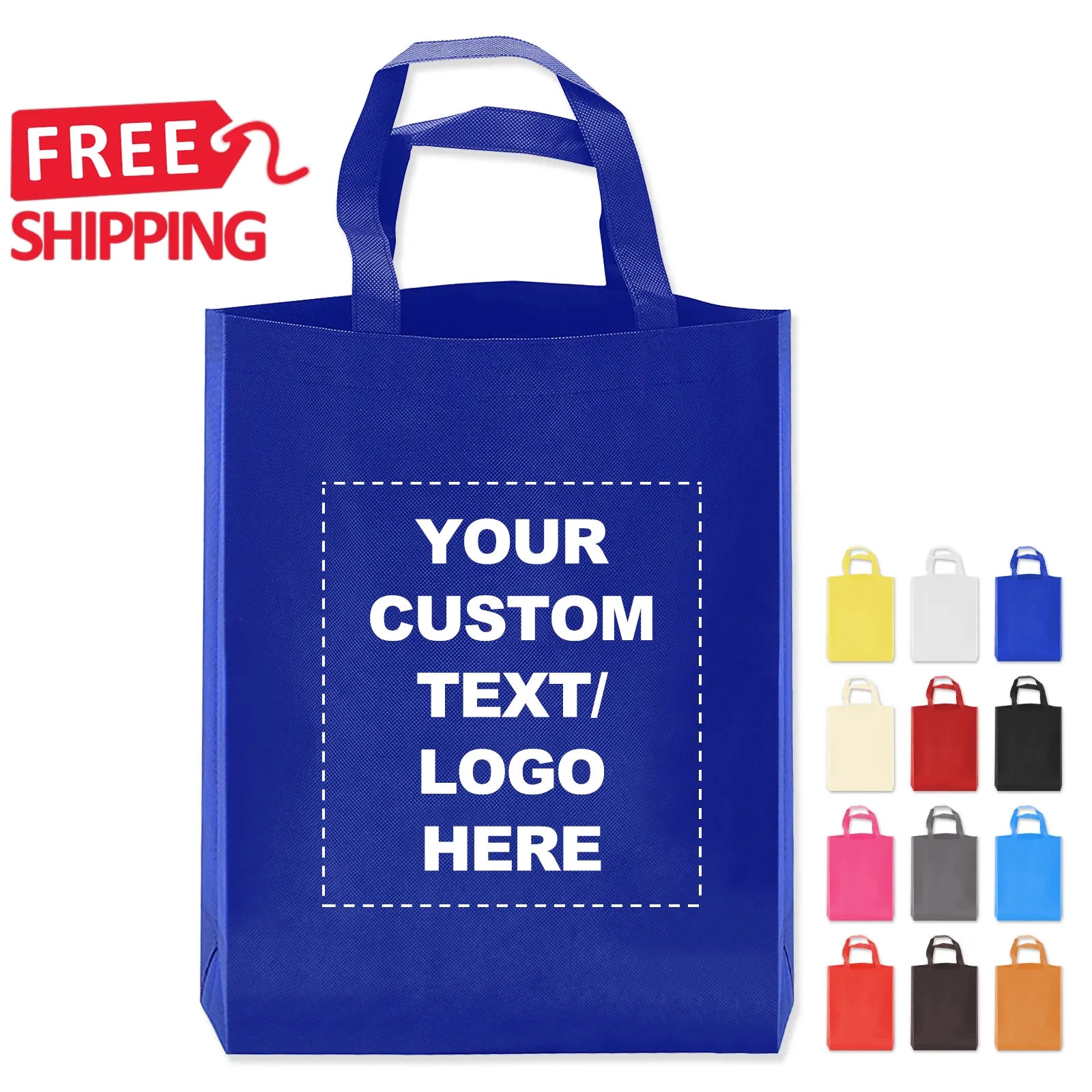 Blue Kitchen Reusable Grocery Gift Tote Bag Bulk Black Women 8