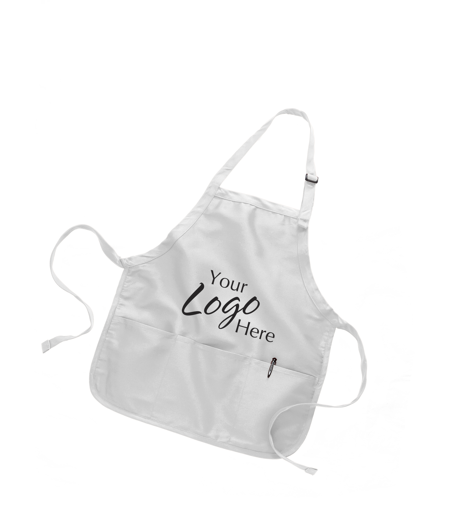 Medium Length Apron with 3 Compartments (22"x24") 4