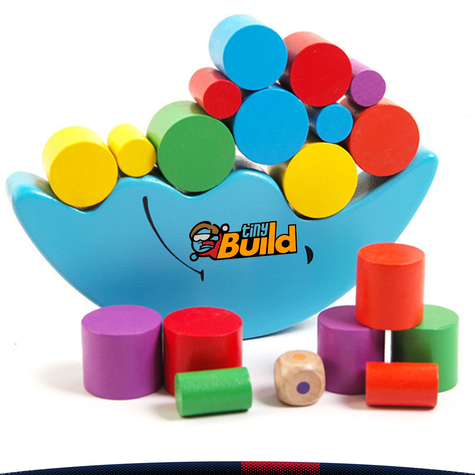 Moon Wooden Balancing Stacking Blocks 2