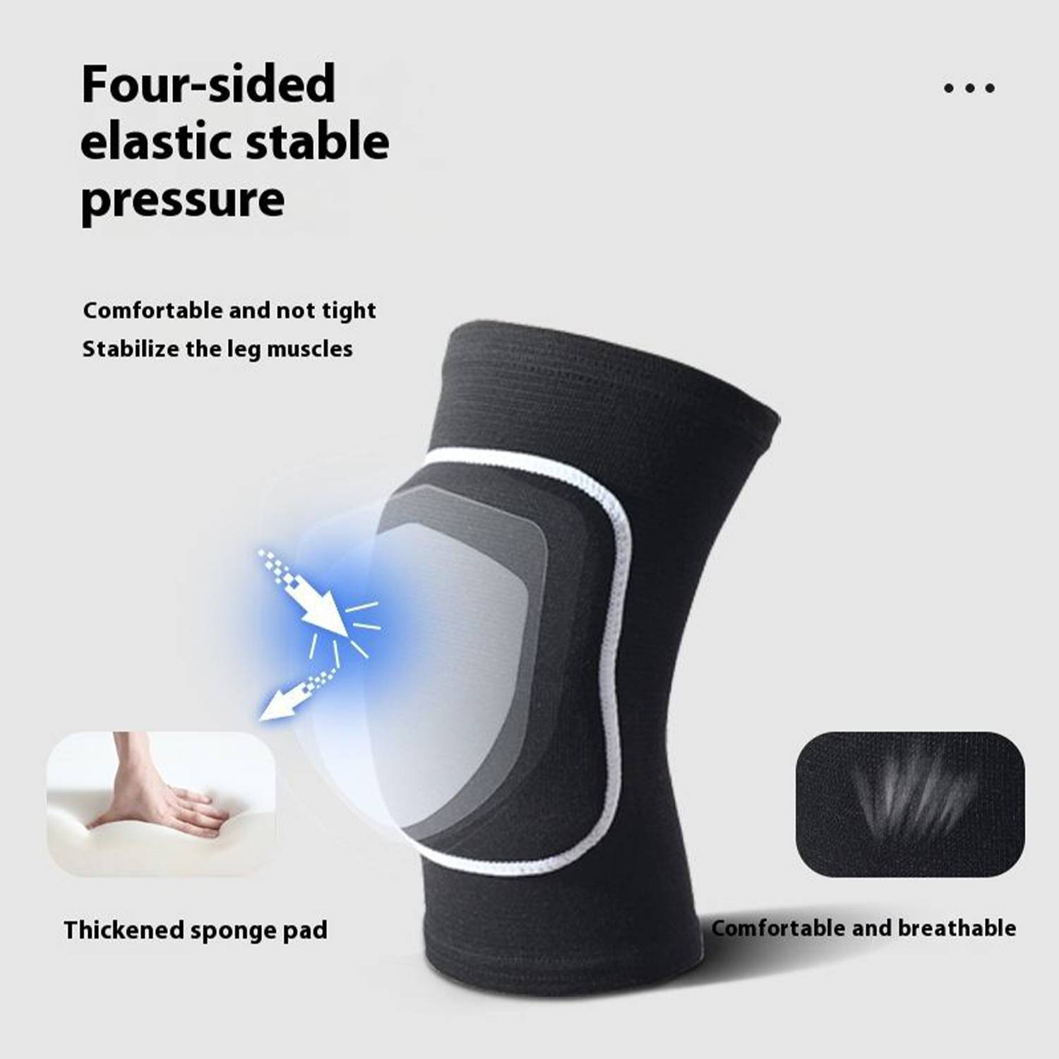 EVA Thickened Breathable Non Slip Nylon Sports Knee Pads 7