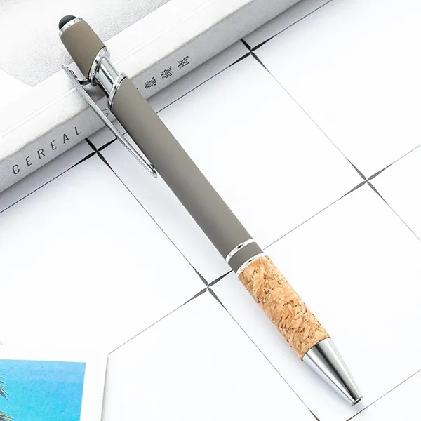 Custom Cork Stylus Metal Pen 6