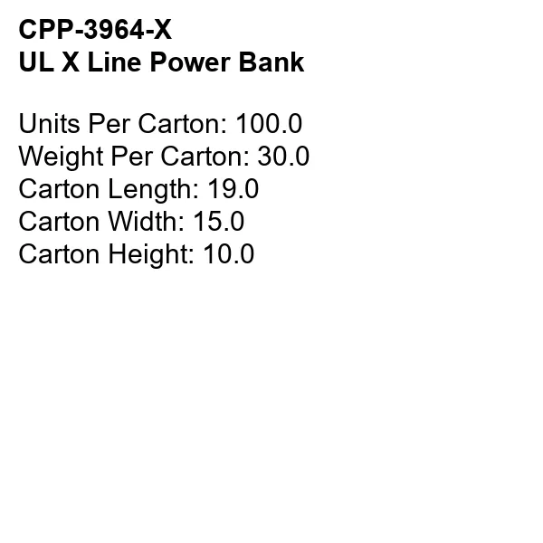 UL X LINE POWER BANK 8