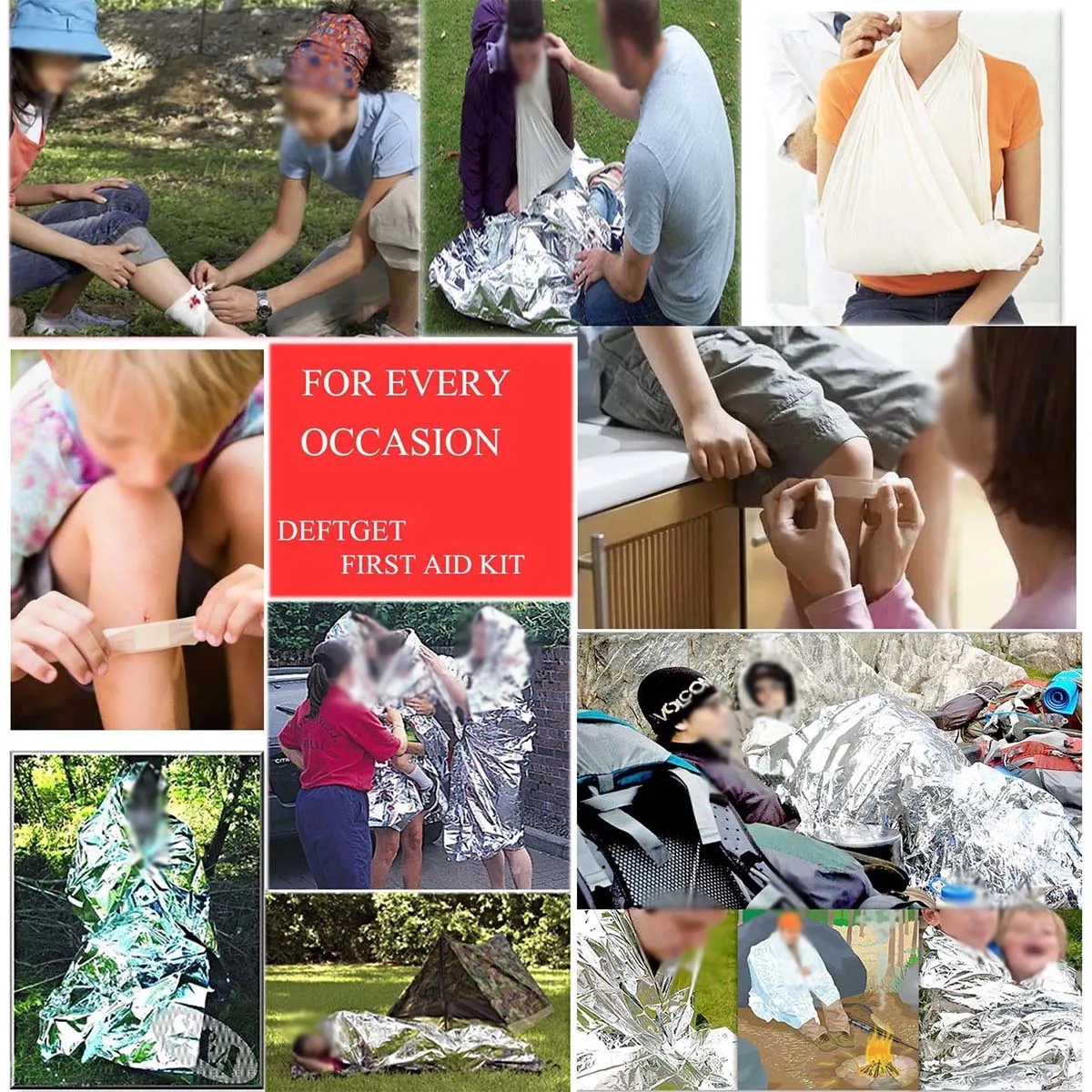 163 Pieces Durable Lightweight Waterproof First Aid Kit 1