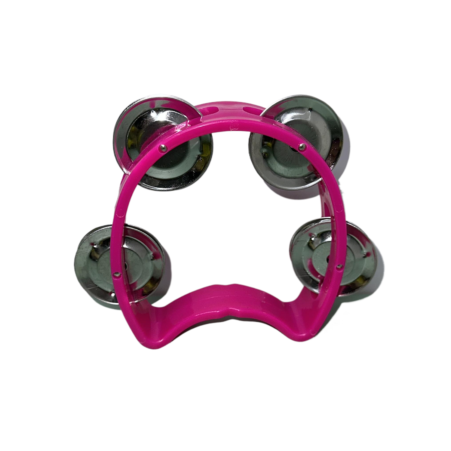 Kids' Plastic Tambourine Toy w/ 4 Bells for Fun 10
