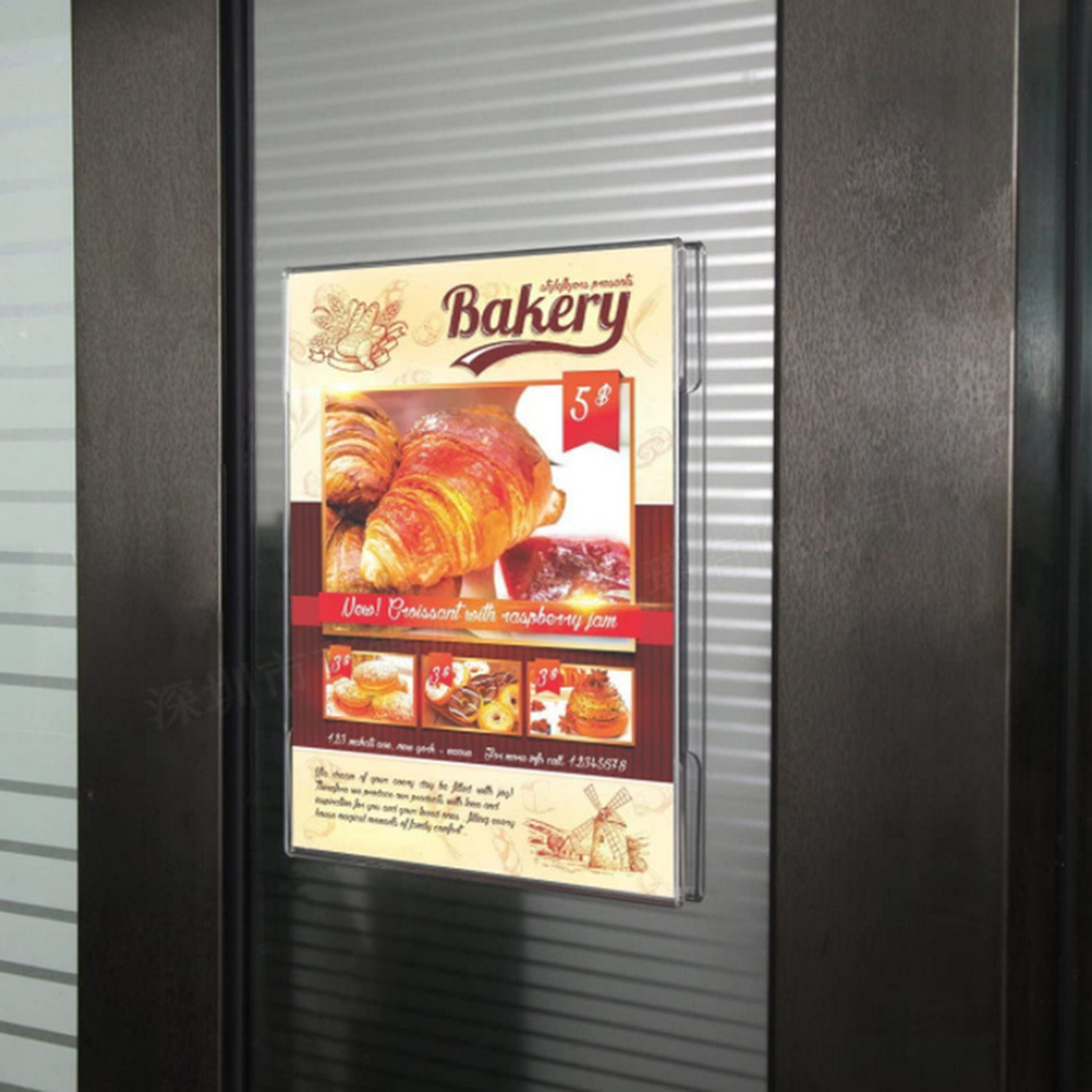 Transparent Clear Acrylic Sign Holder 3