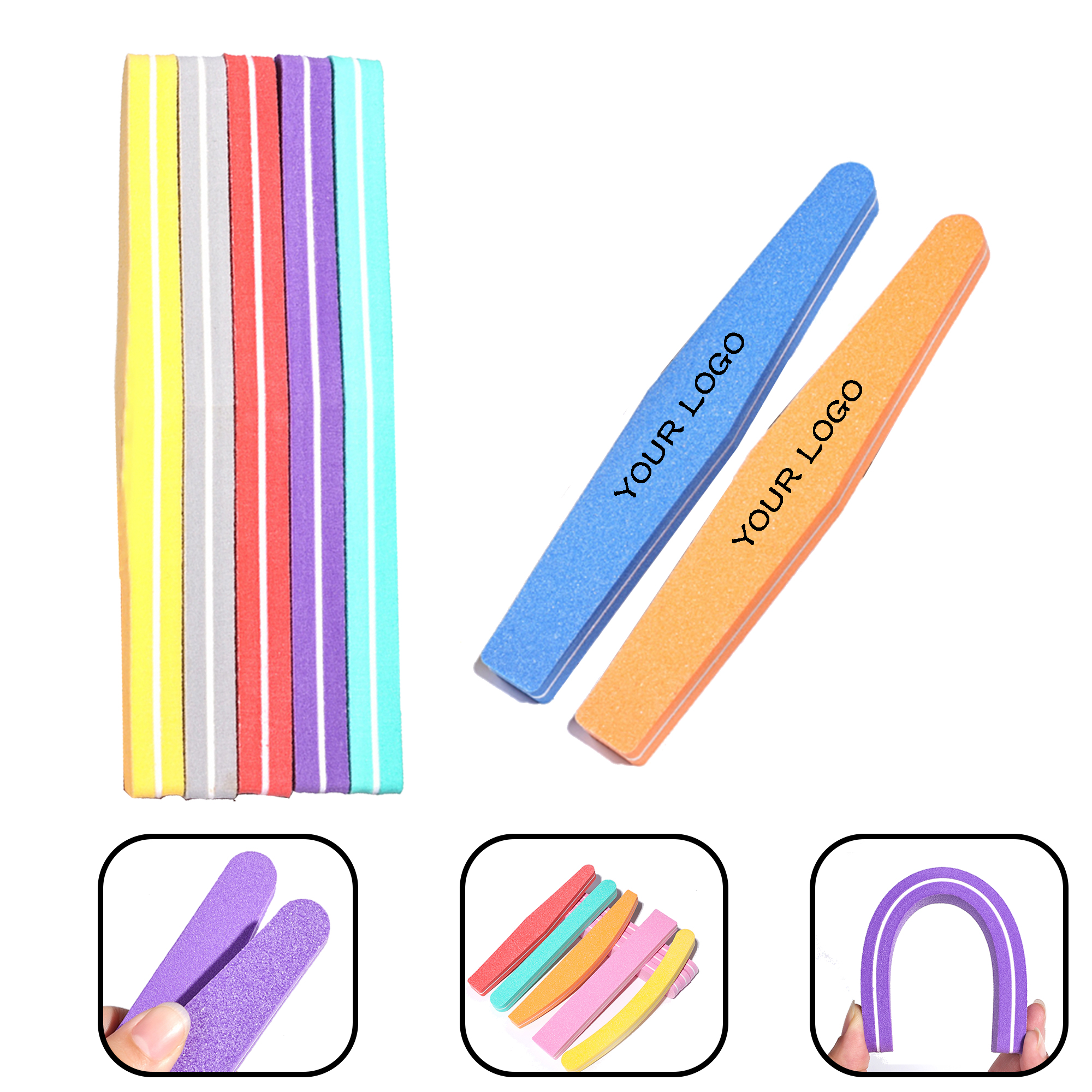 MOQ 30 PCS Custom Logo Nail File 2