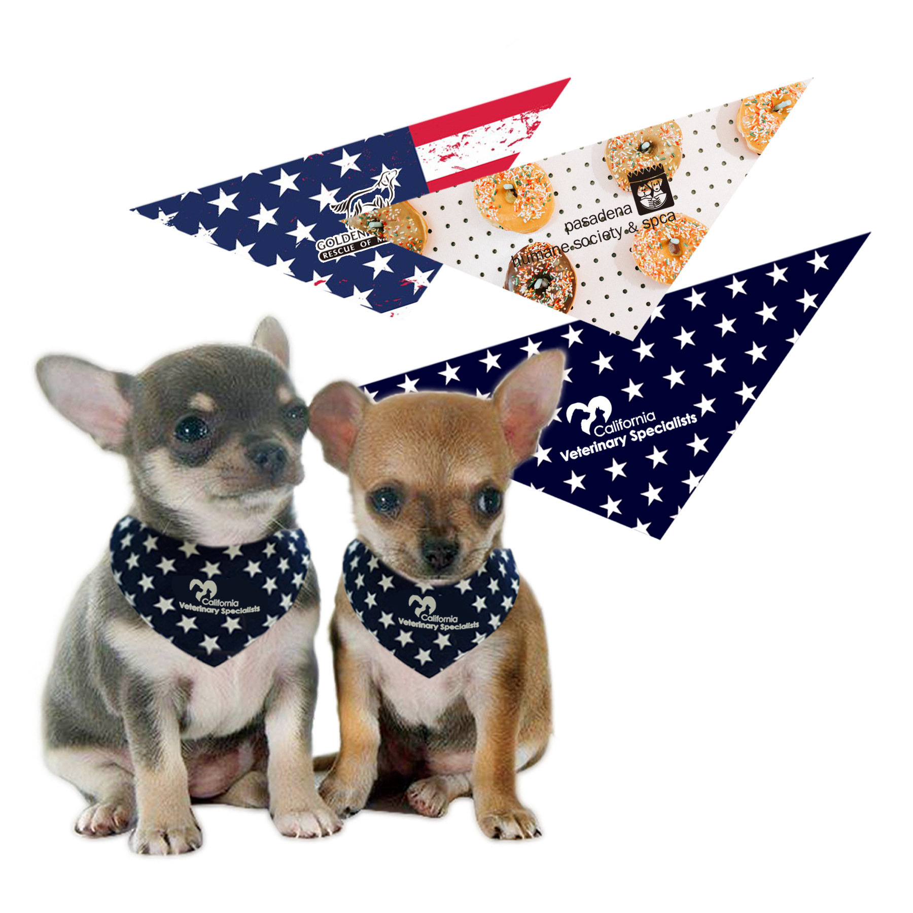 Free Shipping 100% polyester Big Doggy Triangle Bandana 3