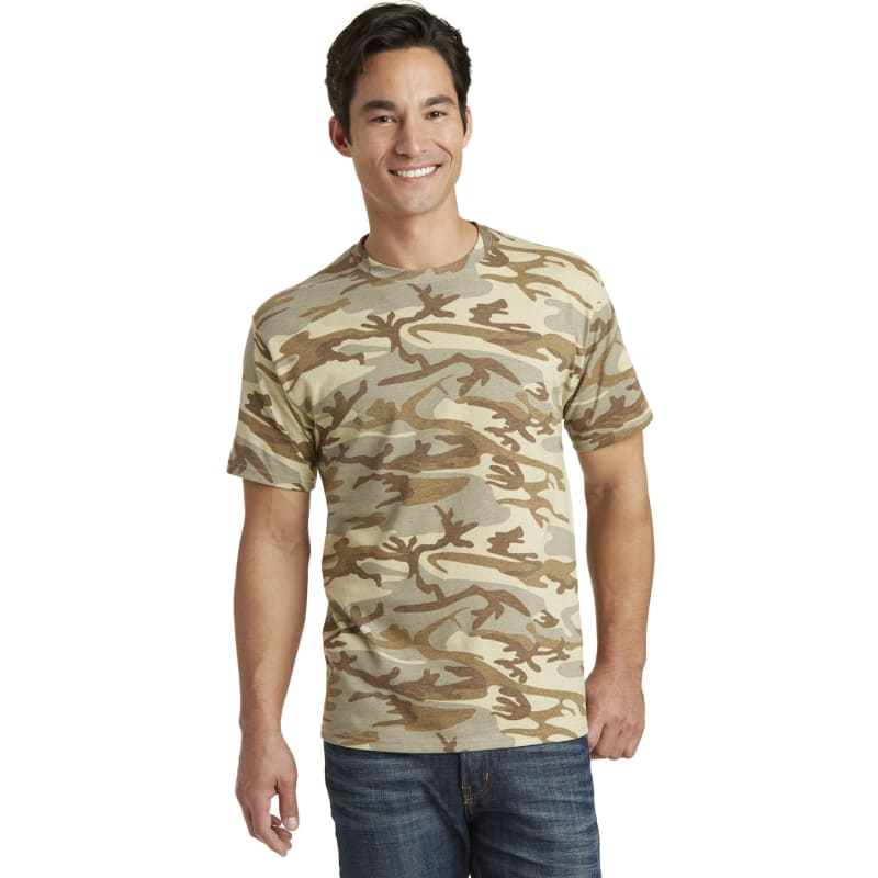 Port & Company Core Cotton Camo Tee. 34