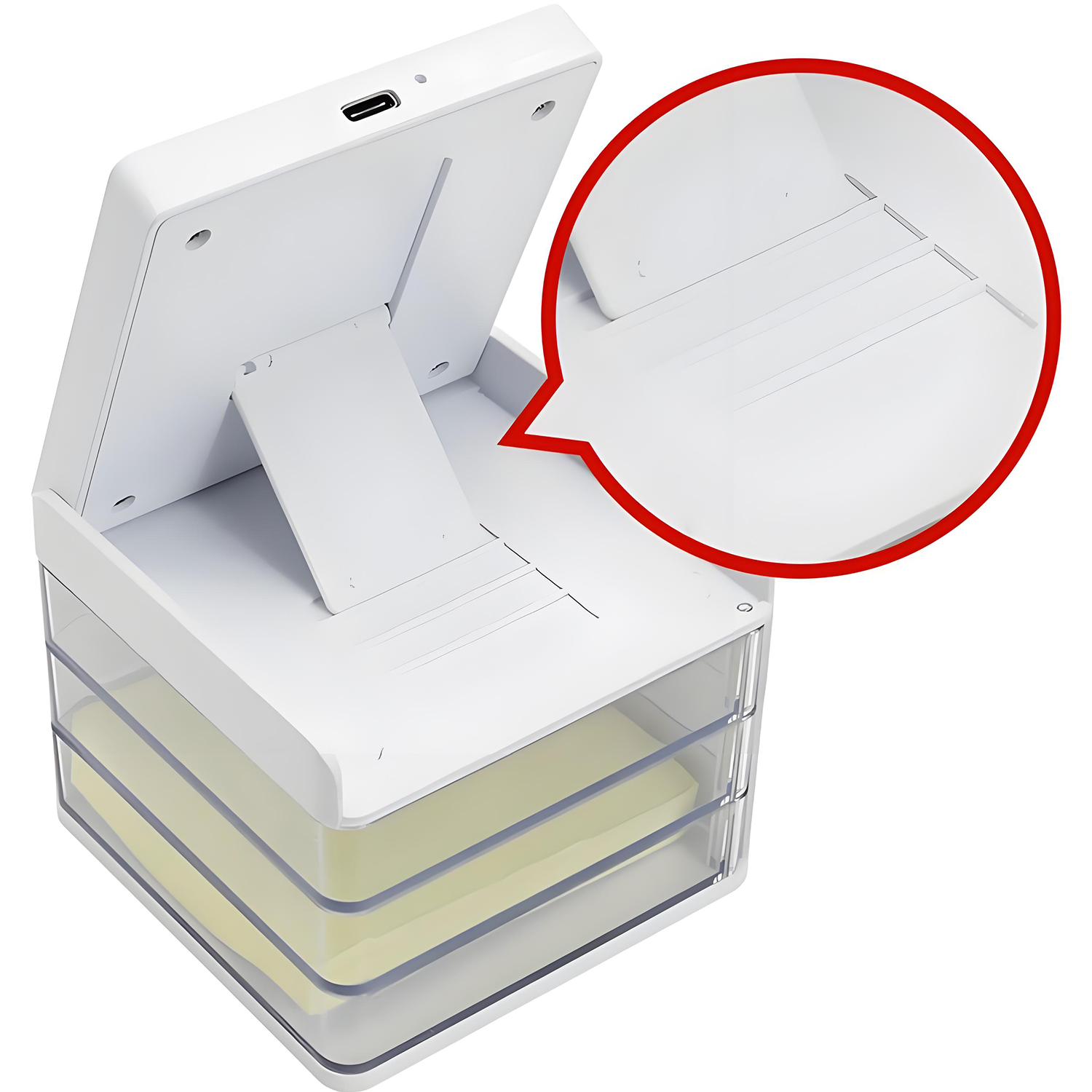 Desk Mobile Phone Stand and Small Item Storage Box 3