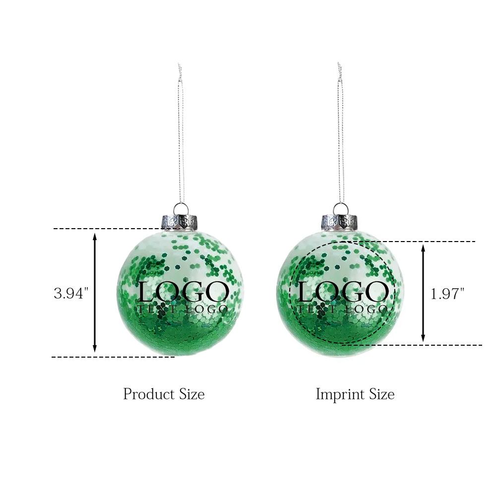 Shatter Resistant Confetti Holiday Ornaments 3
