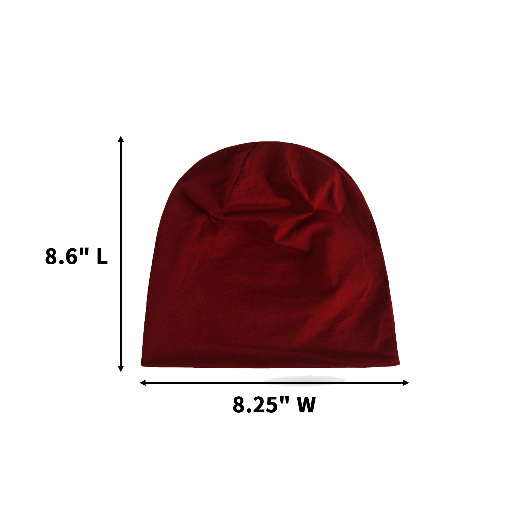 Acrylic Knit Beanie With Embroidery 8 5/8 x 8 1/4" 20