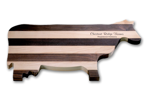 Wood Cutting Board - Cow 7