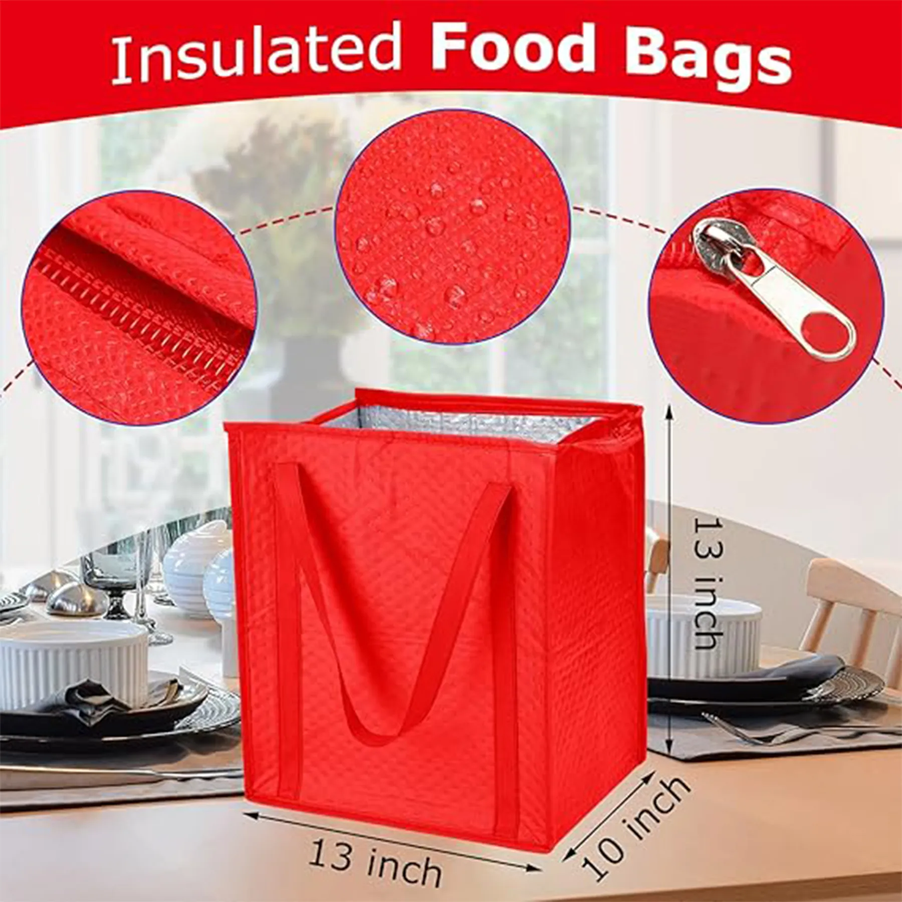 Cross Country Non-Woven Insulated Lunch Tote Bags 5