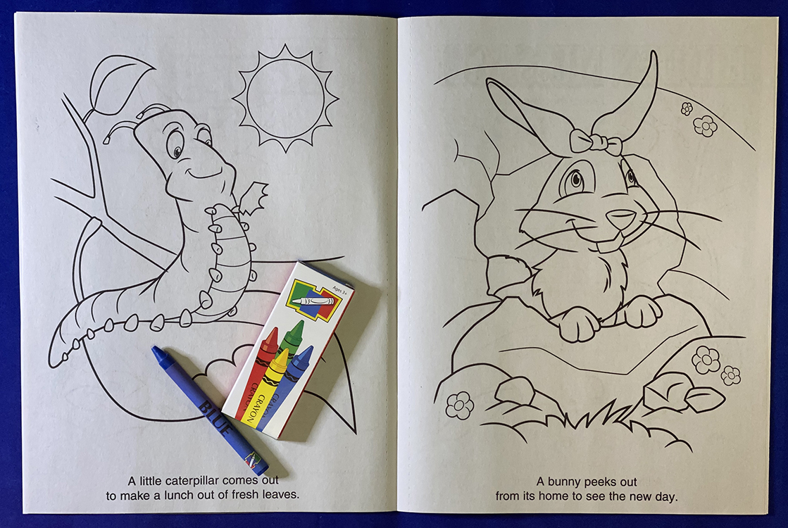 COLORING SET - Happy Easter Coloring Book Fun Pack 4