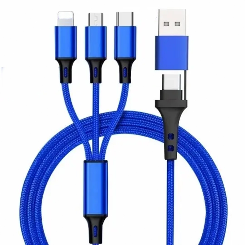 TriCharge Pro 3-in-1 Braided Fast Cable 1