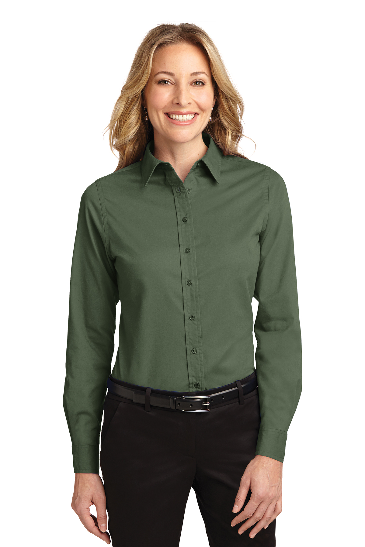 Ladies' Long Sleeve Oxford Button-Down Easy Care Shirts 25