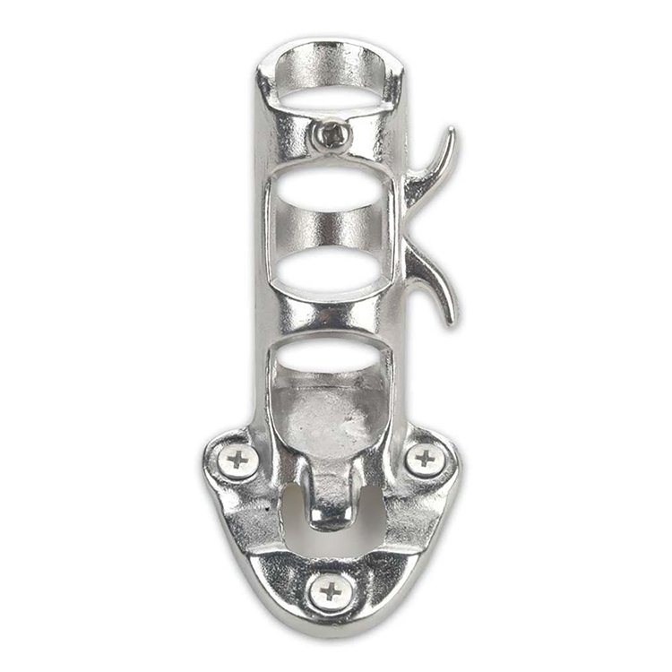 45 Degree Silver Aluminum Bracket for 1" Flagpole 2