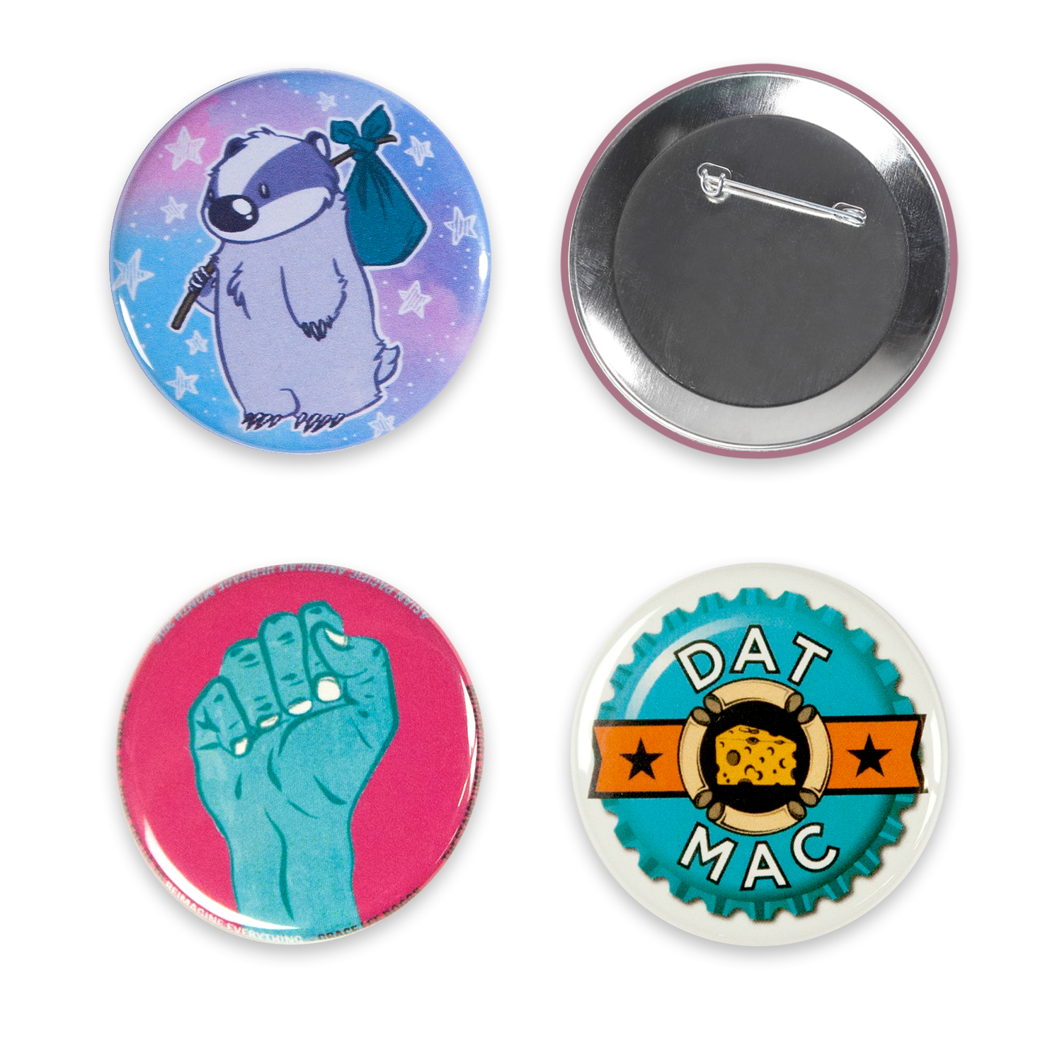 1.25" Circle Celluloid Pin-Back Button 1