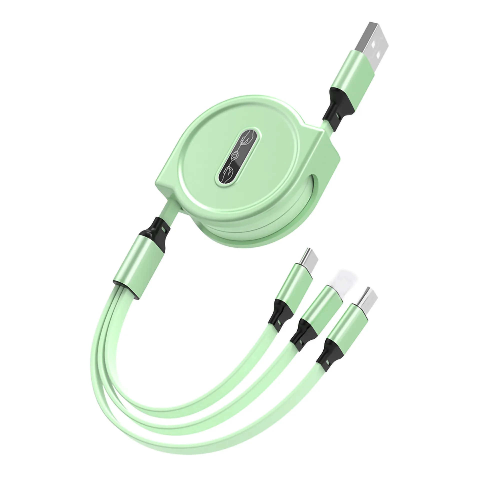 MOQ 50PCS Usb Charging Cable Retractable 3In1 Universal Char 5