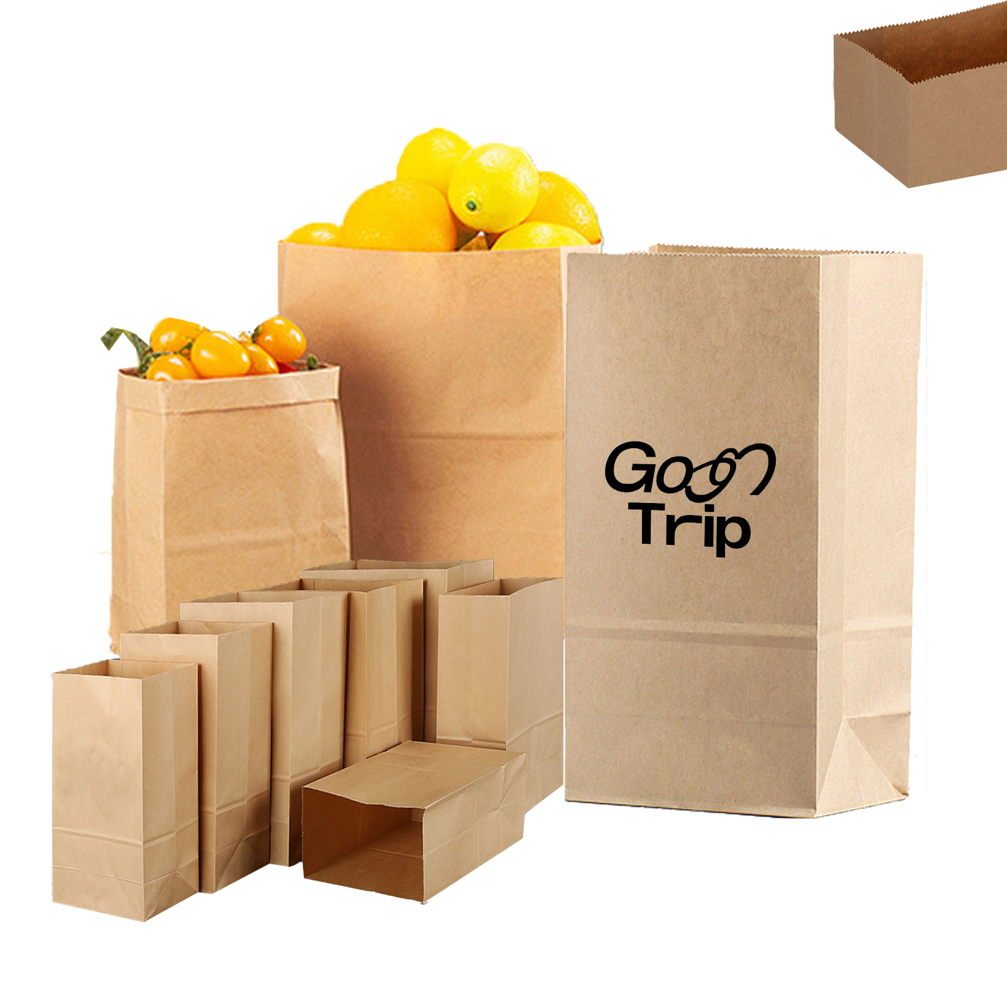 Kraft Paper Square Bottom Bag 2