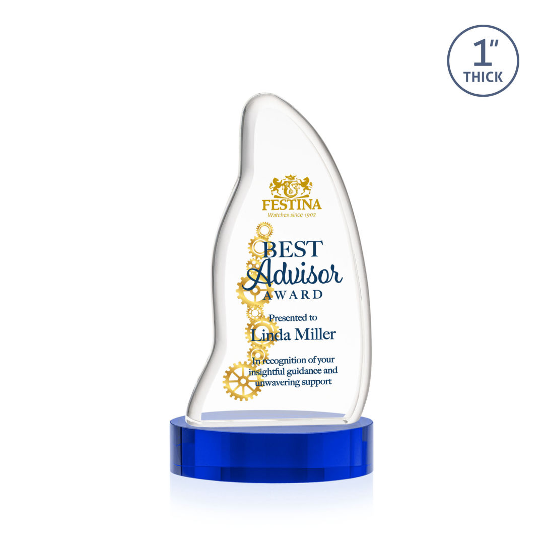 Beauford VividPrint™ Award on Base - Blue 13