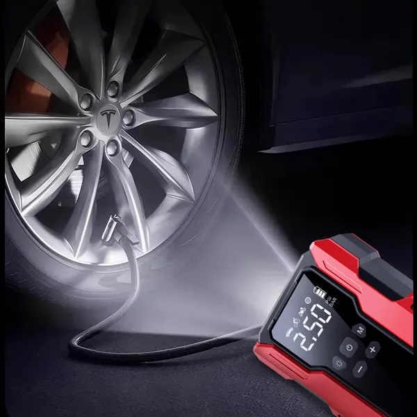 12V Car Emergency Jump Starter with Air Compressor 9