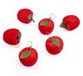 Christmas Tree Ornament Red Foam Apple 2