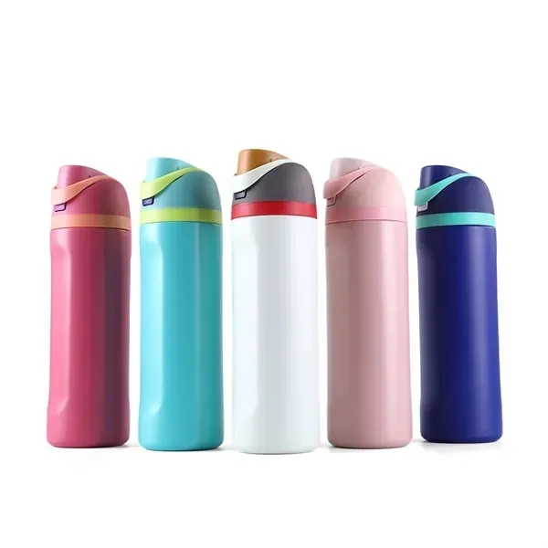 24oz Stainless Steel Water Bottle - Insulated with Handle, custom water bottle with logo imprint 2
