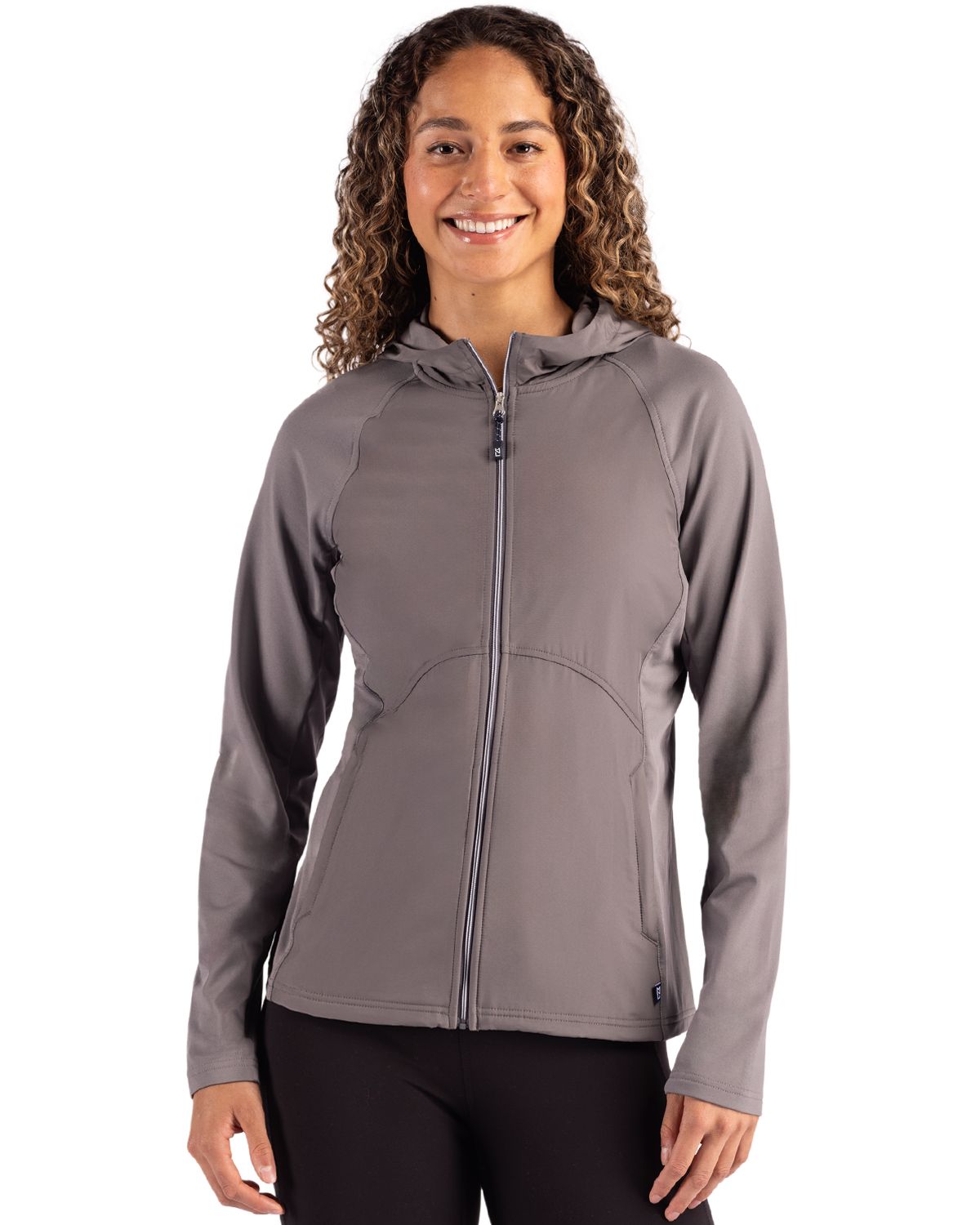 Cutter & Buck Adapt Recycled Soft Knit Stretch Womens Hybrid Full Zip Jacket 85