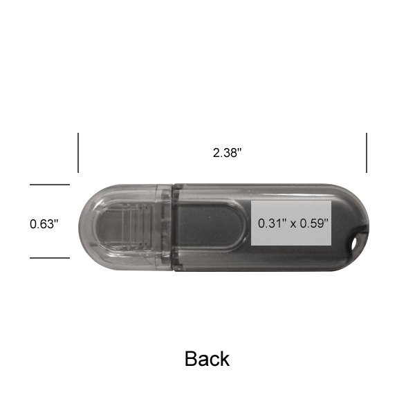 Glendale Black Translucent Oval USB 3