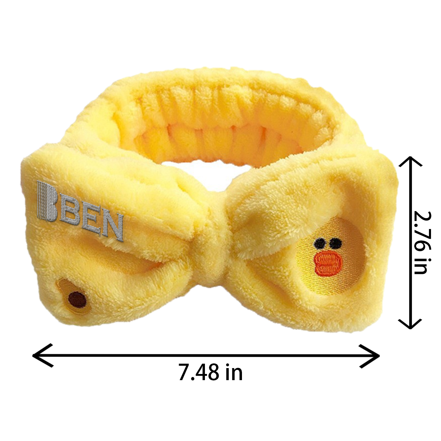 Cute Embroidered Little Bear Headband for Face Washing 3