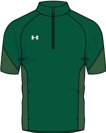 Men's UA Motivate Short Sleeve Zip 4