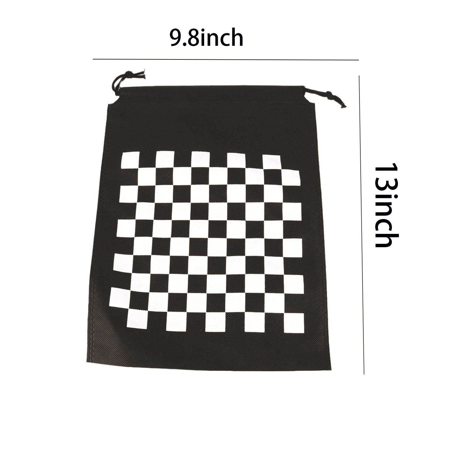 Portable Wooden Chess Set w/ Drawstring Pouch 9