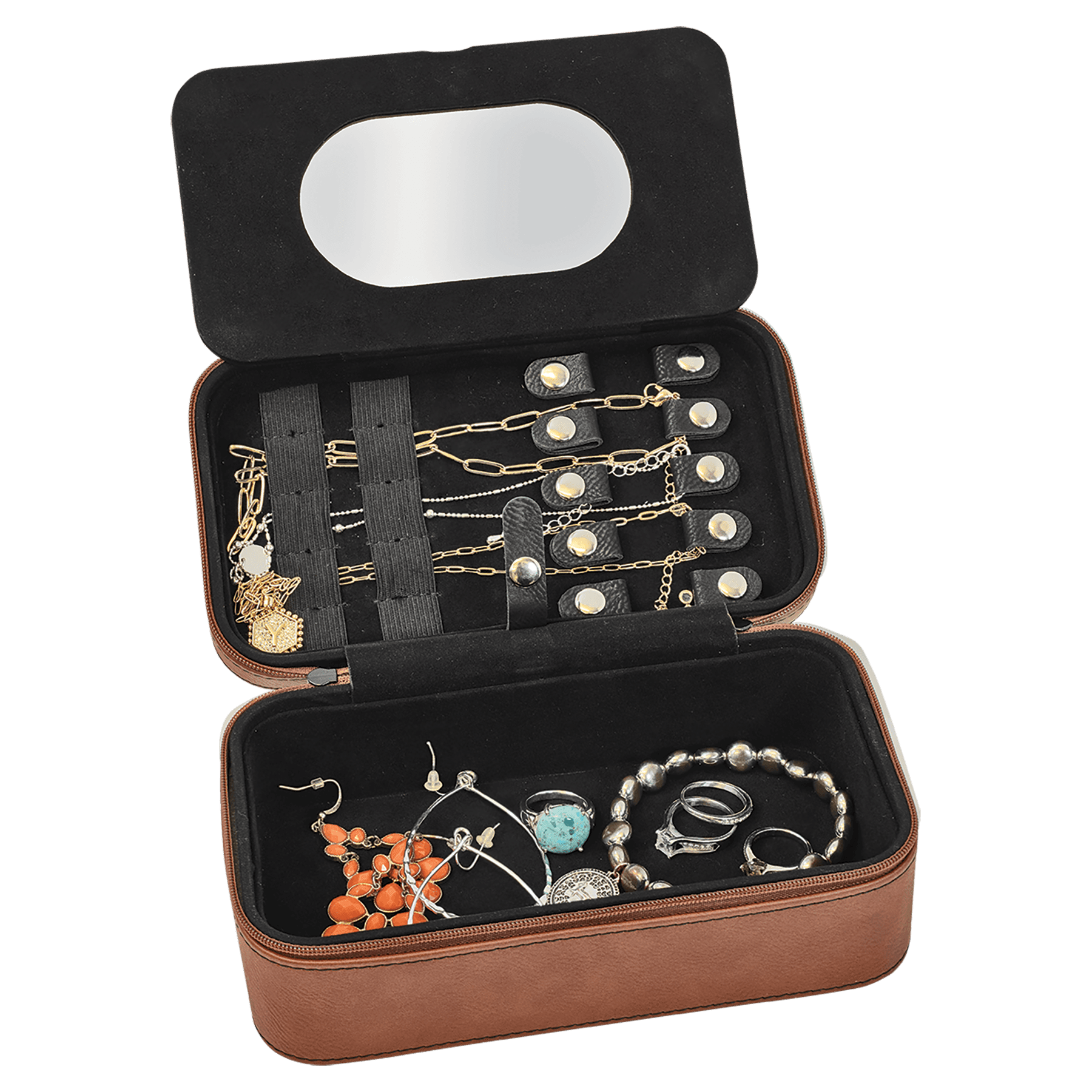 7 1/2" X 4 1/2" Leatherette Jewelry Box 6