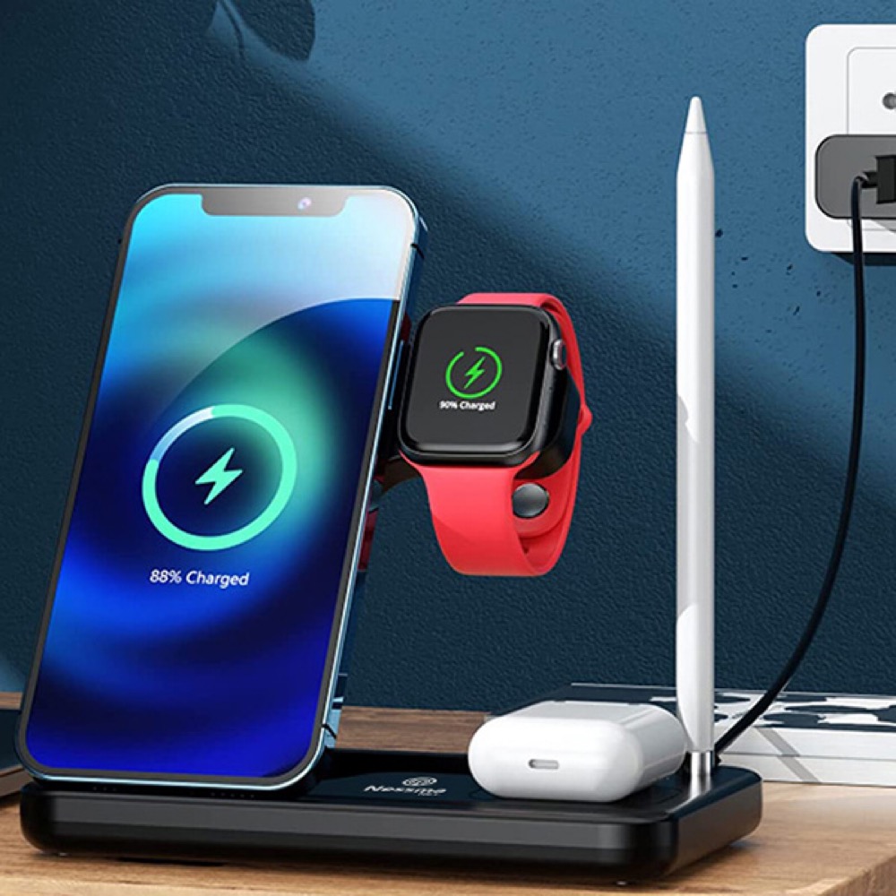 4-in-1 Tele-Pad Wireless Charging Station 9