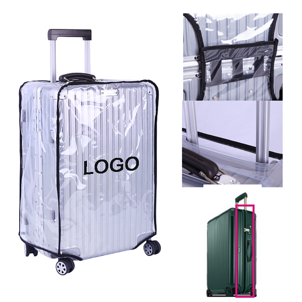 PVC Clear Luggage Protector Cover with Zipper Closure 2