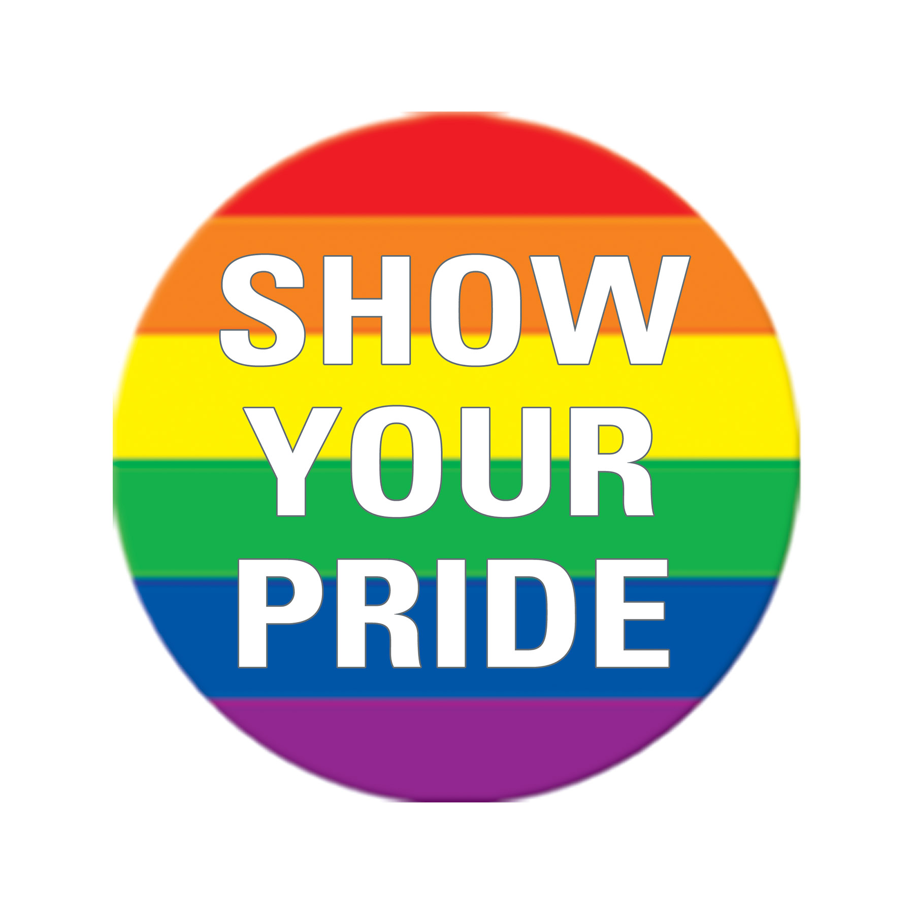 2 1/4" Custom Printed Rainbow Buttons