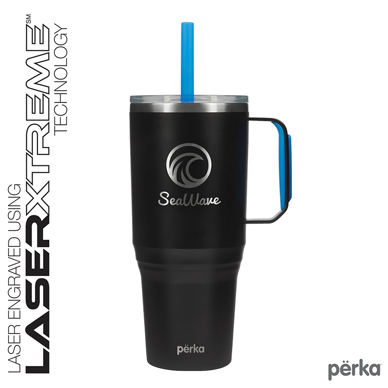 Perka® Portofino 36 oz. Double Wall Recycled Stainless Steel Travel Mug 17