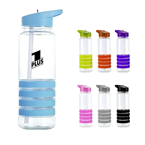 25 Oz. Water Bottles With Flip Straw Lid