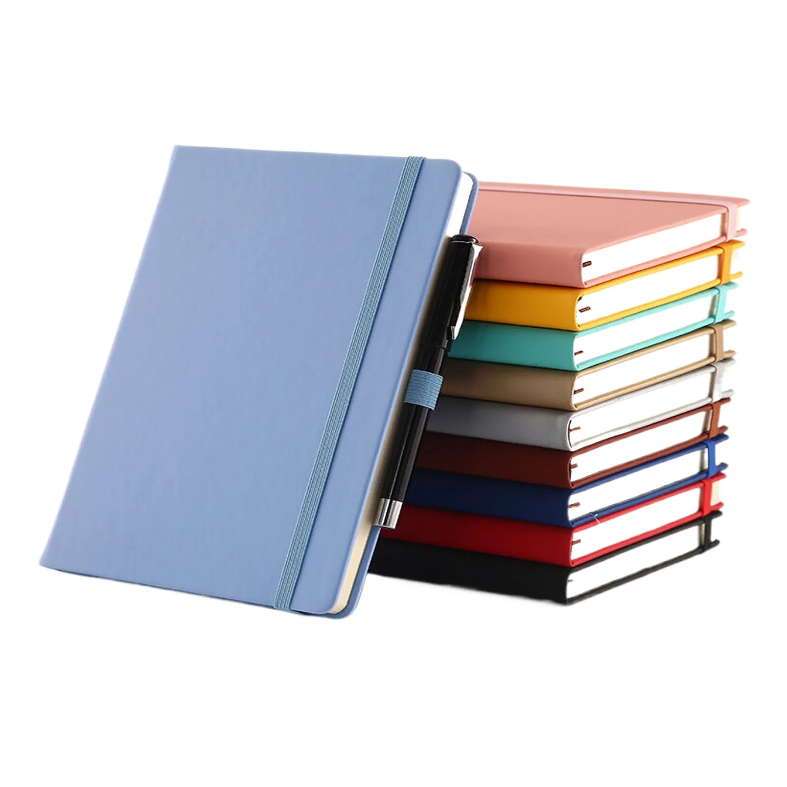 A5 Lined Journal Business Notebook With A Pen 3