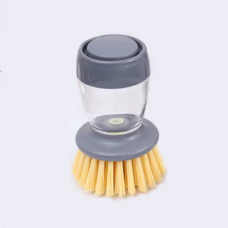 Kitchen Water Sprayed Cleaning Scrub Brush 1