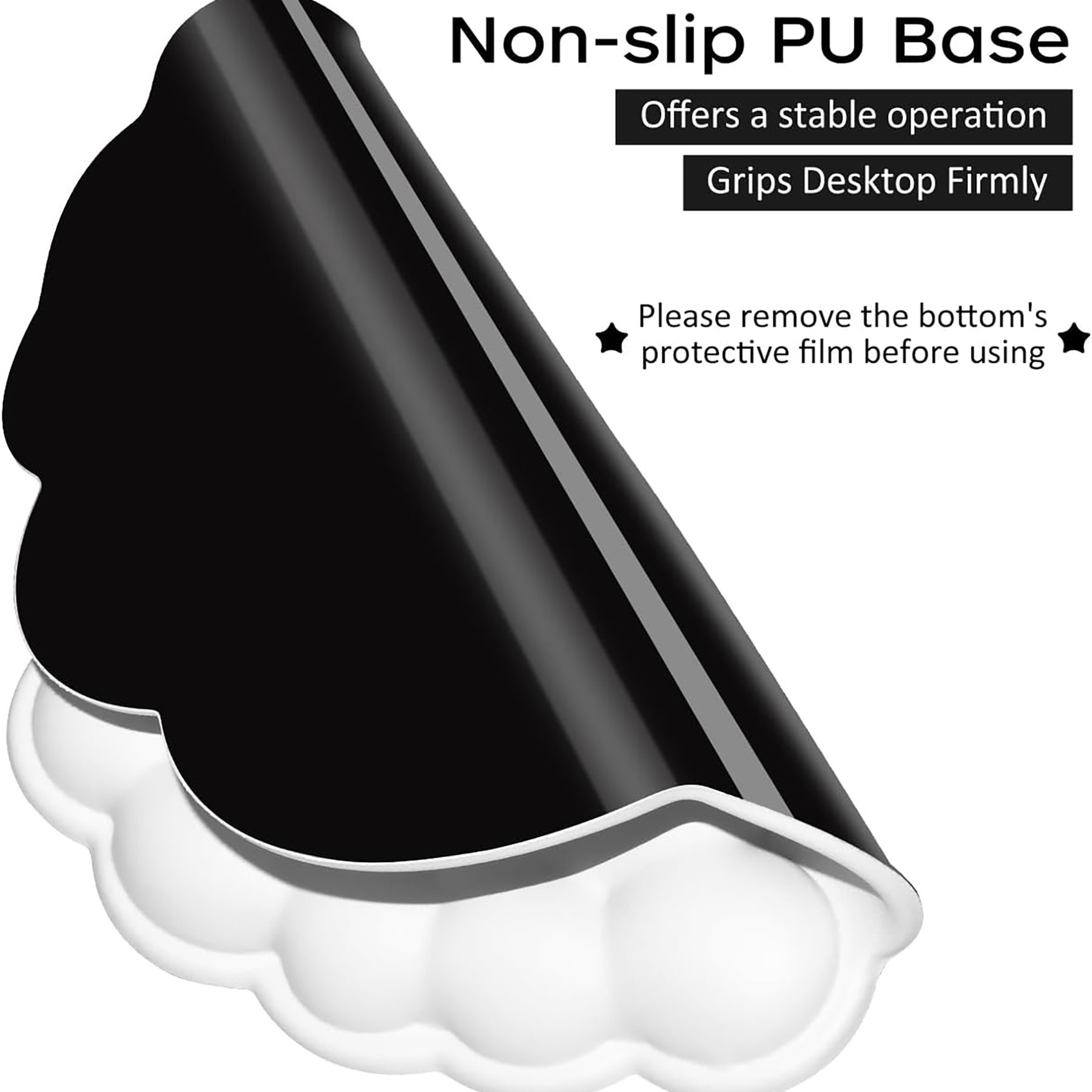 Mouse Mat With Wrist Support Cloud Shape 8
