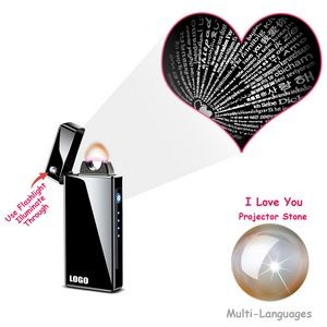 Arc Flame Lighter With Love Message Shadow And USB Charging 7