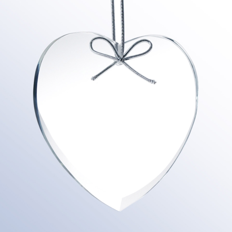 Premium Heart Ornament with Silver String 2