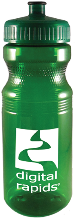 24 oz Eco-Polyclear Bike Bottle - PET Plastic - USA Made 13