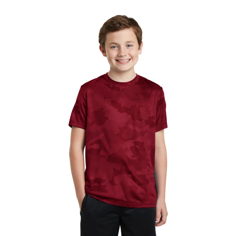 Sport-Tek Youth CamoHex Tee. 19