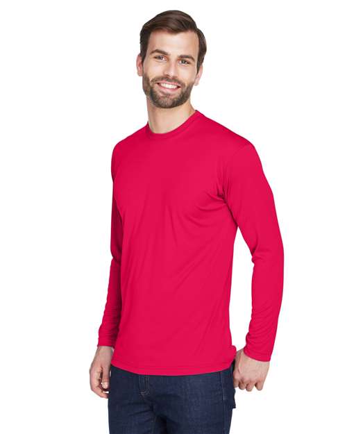 Men's Cool & Dry Sport Long Sleeve Performance Interlock T-Shirt - 8422 13