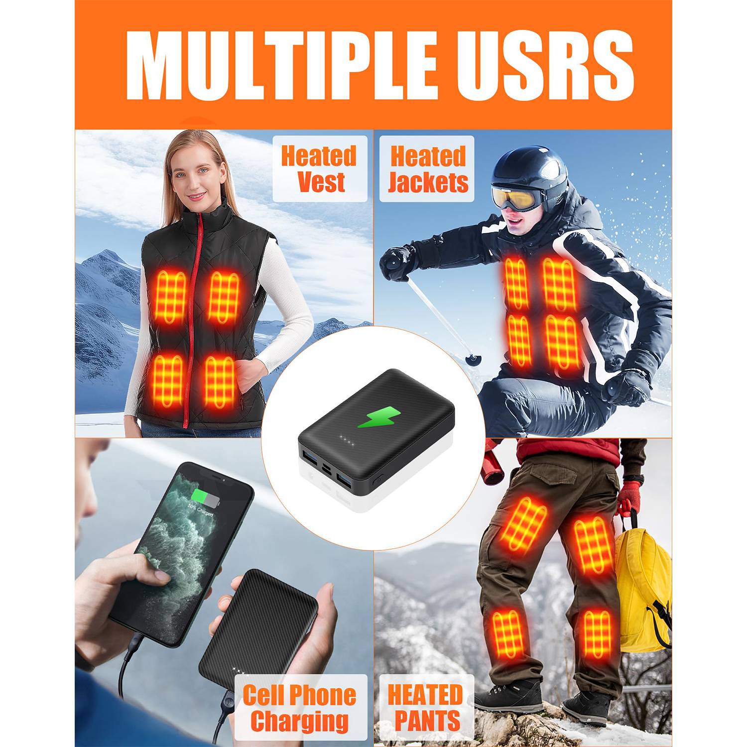 10000mAhn Ultra Thin Battery Power Bank 4